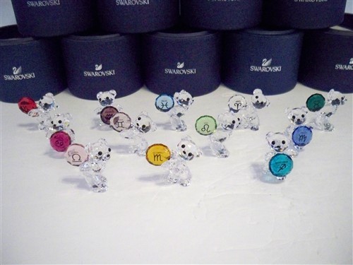 SWAROVSKI KRIS BEAR HOROSCOPE COLLECTION COMPLETE 12 PC SET