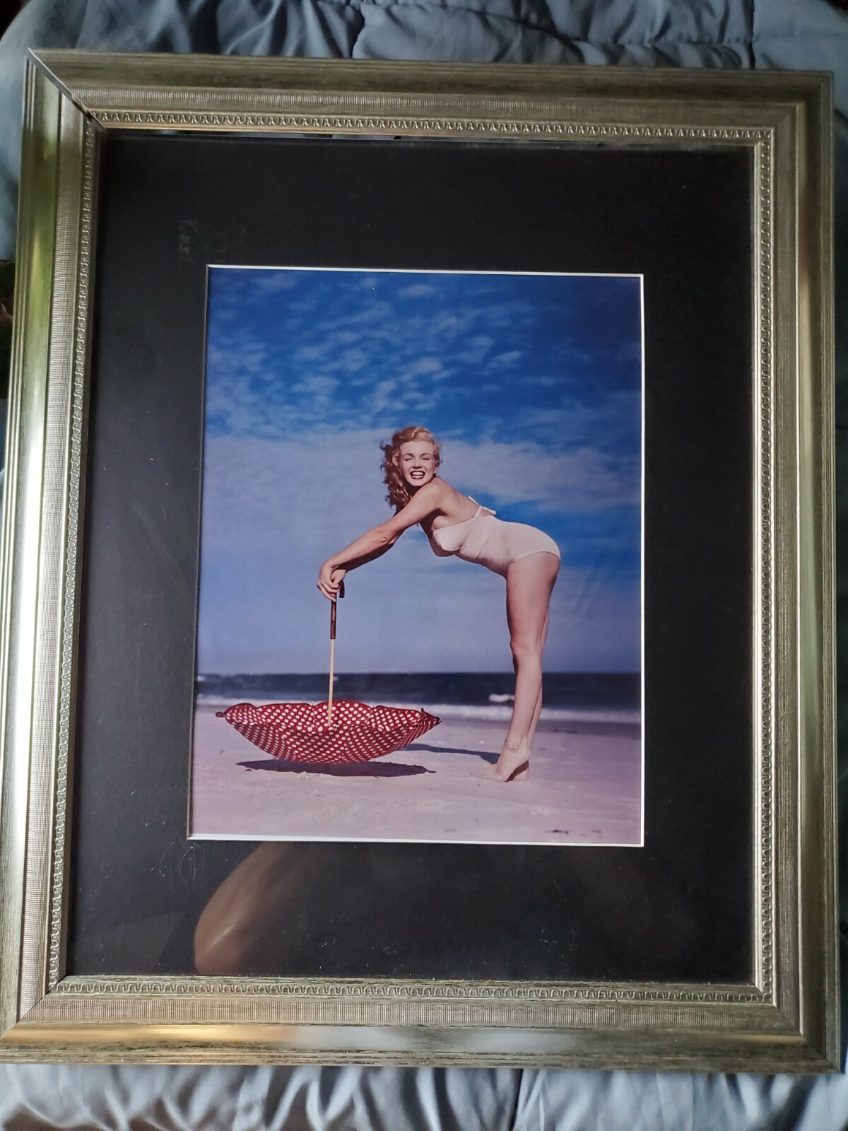 Marilyn Monroe Andre de Dienes BIG Vintage Young Pin-Up Photo Stamped Marilyn Monroe Andre de Dienes BIG Vintage Young Pin-Up Photo Stamped
