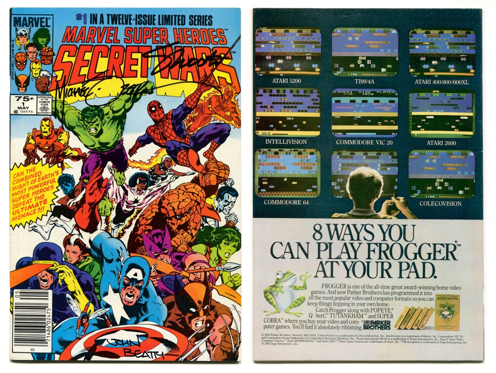 Marvel Super Heroes Secret Wars #1-12 (1984) SIGNED 3X-4X  One of a Kind Set