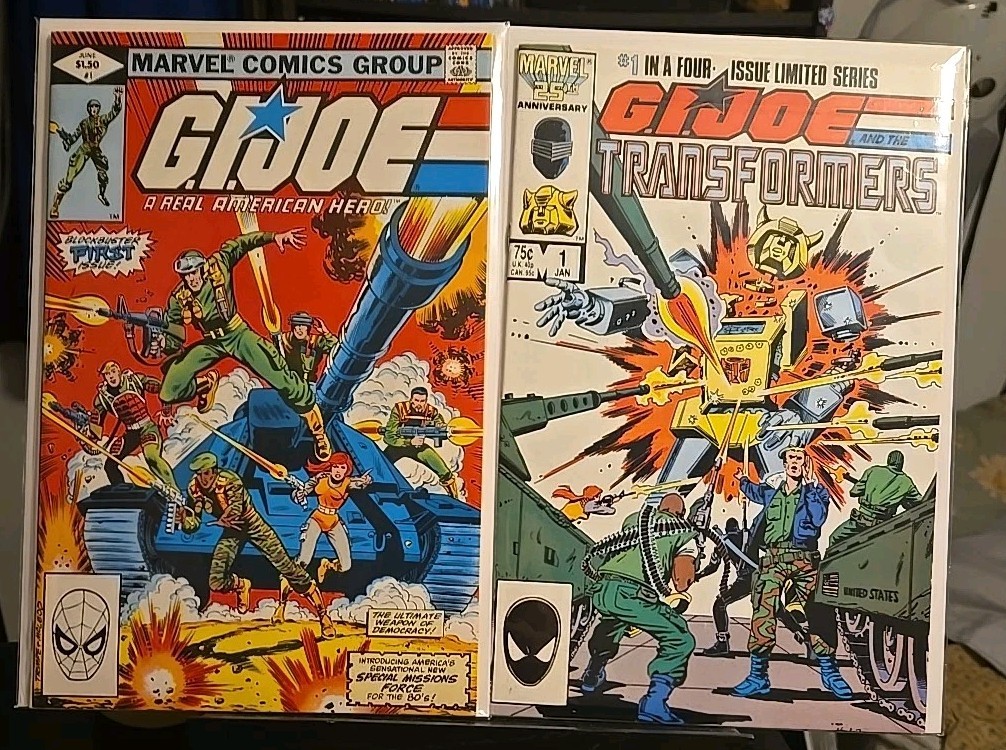 G.I. Joe 1 1st appearance + G.I. Joe And The Transformers 1 1st App TOGETHER CGC G.I. Joe 1 1st appearance + G.I. Joe And The Transformers 1 1st App TOGETHER CGC
