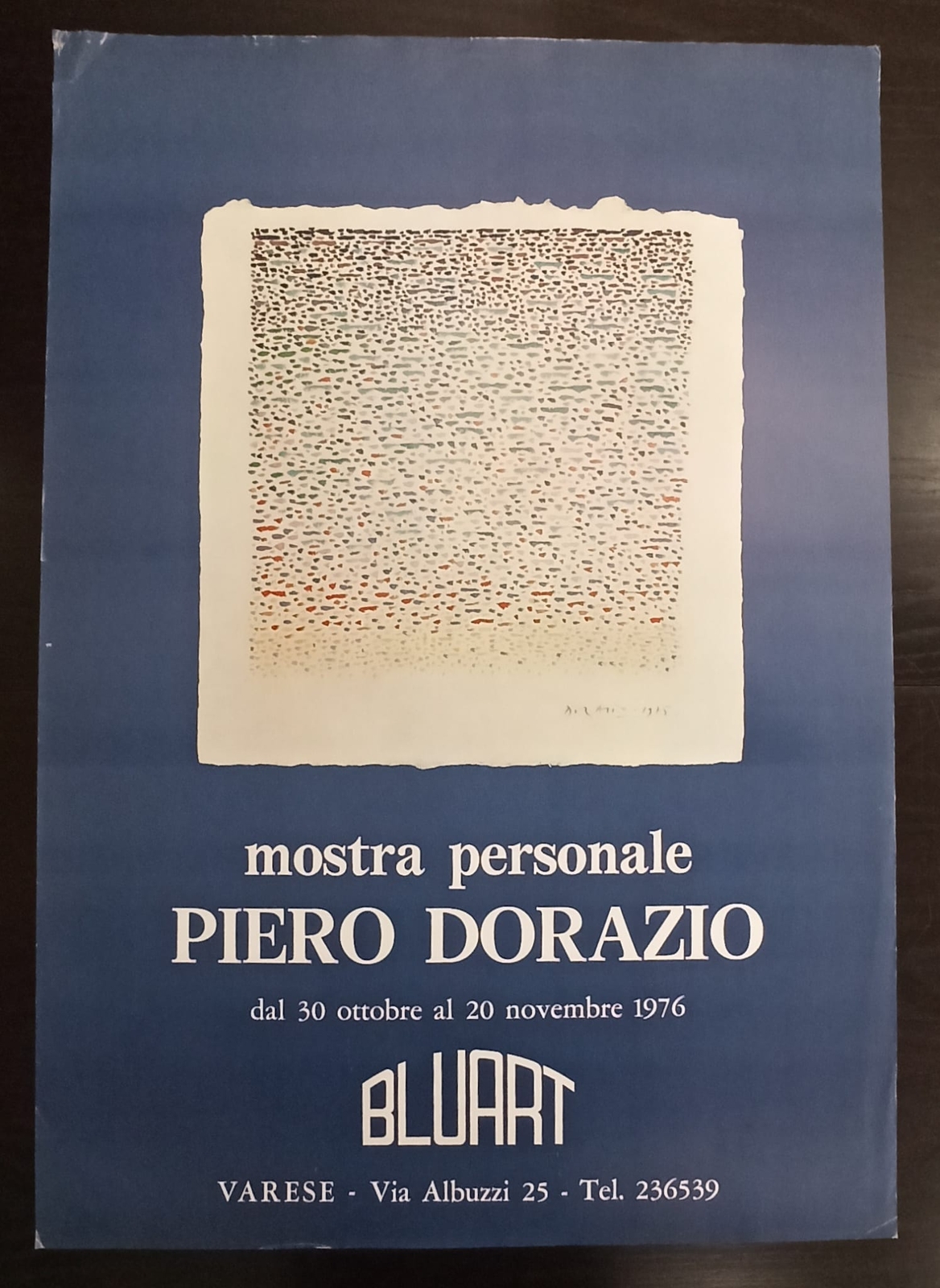 Piero Dorazio Exhibition Poster, Varese 1976 Piero Dorazio Exhibition Poster, Varese 1976