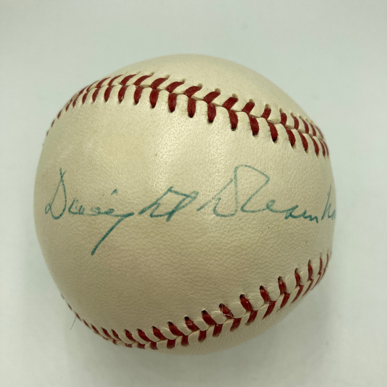 The Finest President Dwight D. Eisenhower Single Signed Baseball JSA COA The Finest President Dwight D. Eisenhower Single Signed Baseball JSA COA