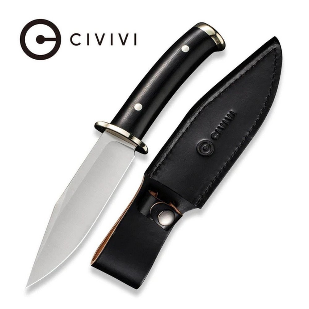 Civivi Teton Tickler Fixed Knife D2 Tool Steel Blade Black G10 Handle - C20072-1 Civivi Teton Tickler Fixed Knife D2 Tool Steel Blade Black G10 Handle - C20072-1