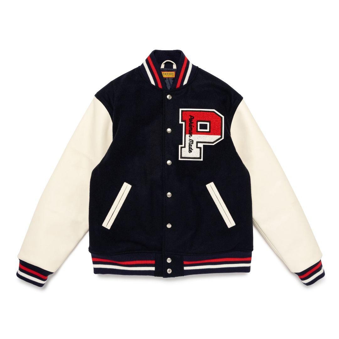 HUMAN MADE Pokémon Varsity Jacket Pikachu Navy S Size Unused Japan Limited Rare HUMAN MADE Pokémon Varsity Jacket Pikachu Navy S Size Unused Japan Limited Rare