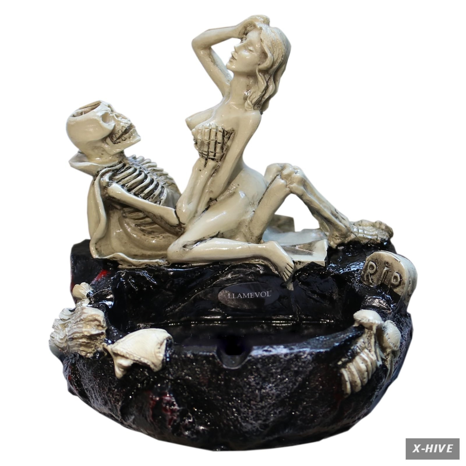 Casual LLAMEVOL Resin Skull design eco-friendly material 1 Cigar Ashtray Sexy