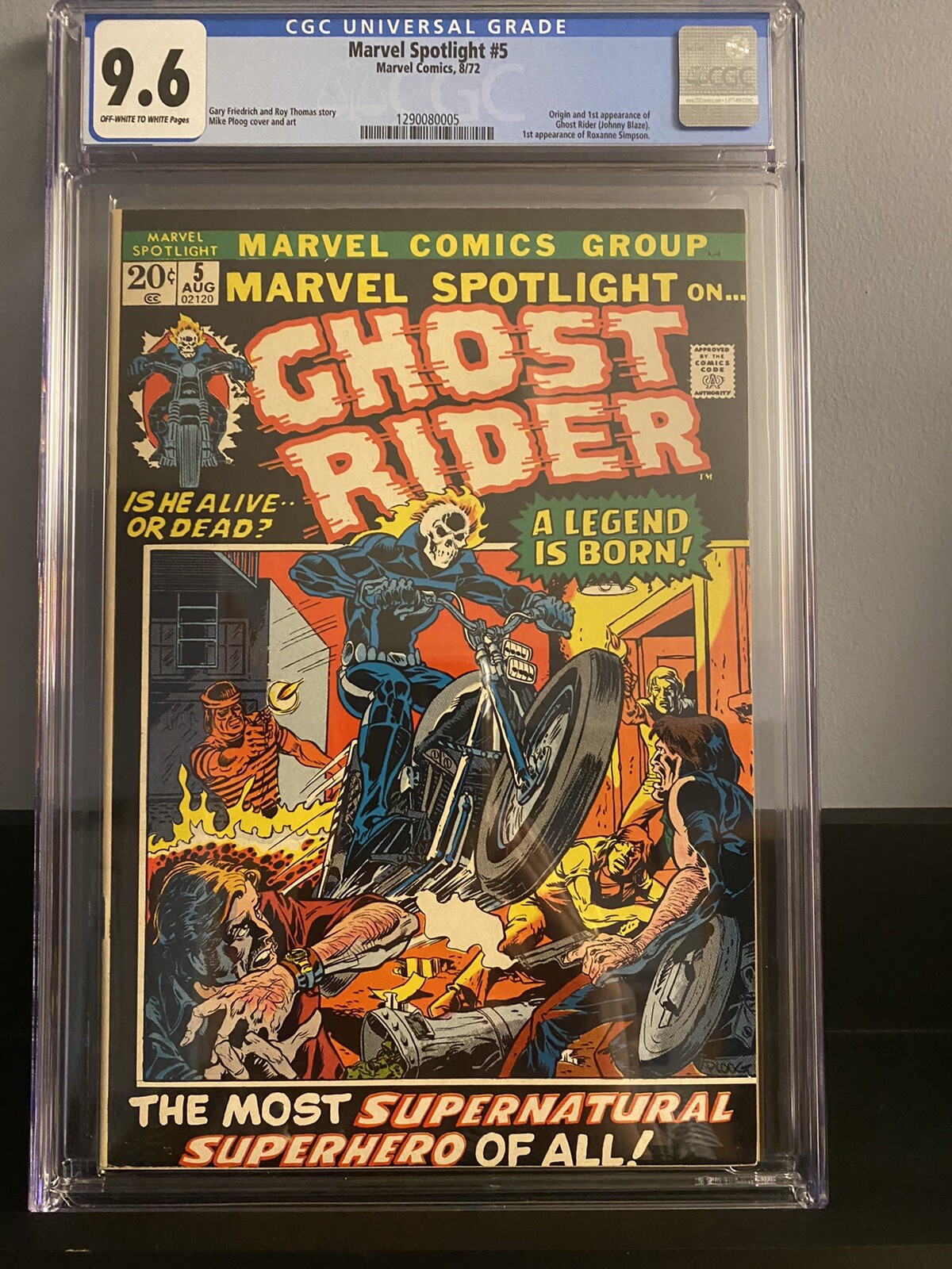 MARVEL SPOTLIGHT #5 CGC 9.6 1ST GHOST RIDER JOHNNY BLAZE MCU GRAIL - KEY HOT MARVEL SPOTLIGHT #5 CGC 9.6 1ST GHOST RIDER JOHNNY BLAZE MCU GRAIL - KEY HOT