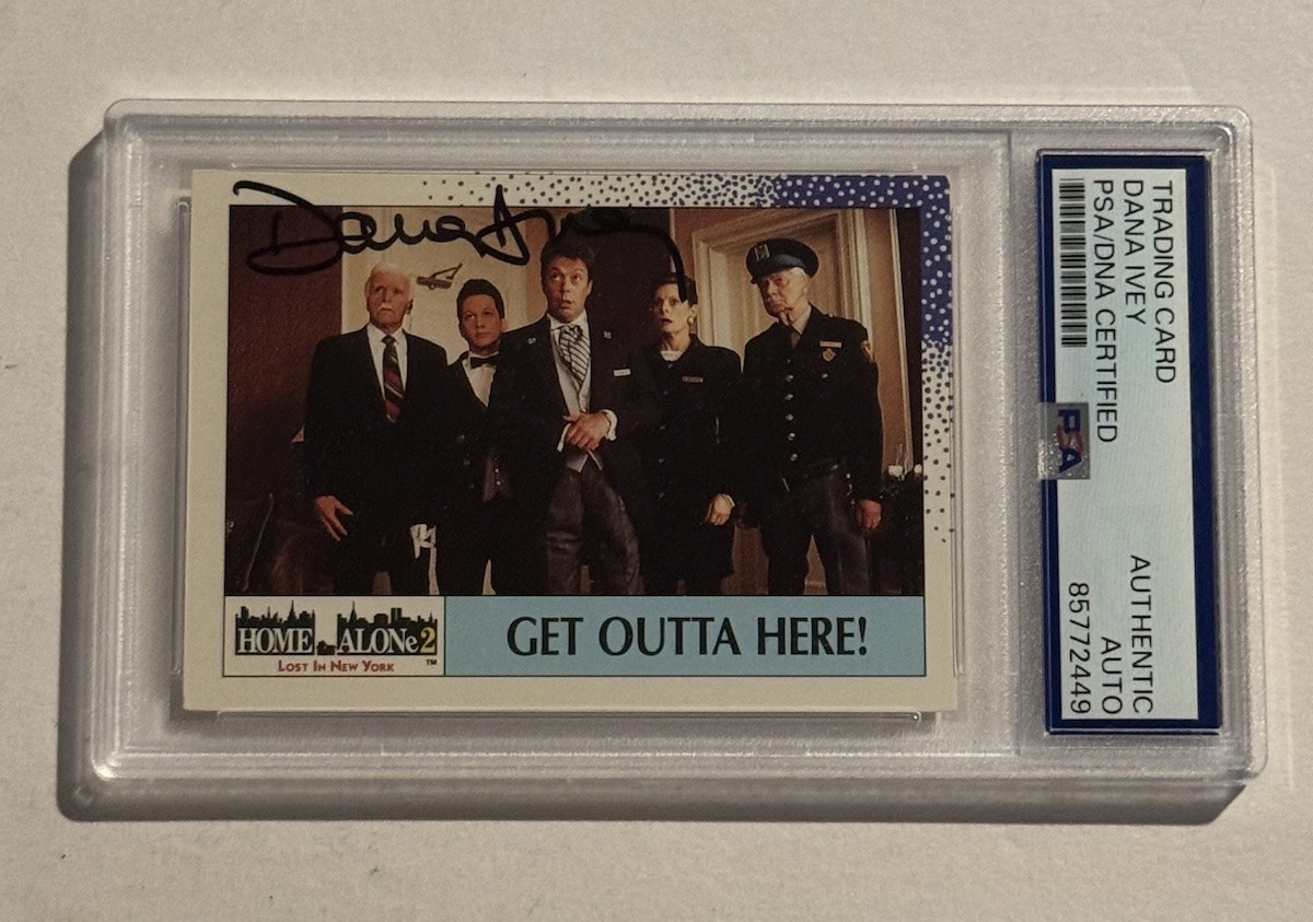 DANA IVEY SIGNED AUTO 1992 Topps Home Alone 2 Card #25 Movie Actress PSA DANA IVEY SIGNED AUTO 1992 Topps Home Alone 2 Card #25 Movie Actress PSA