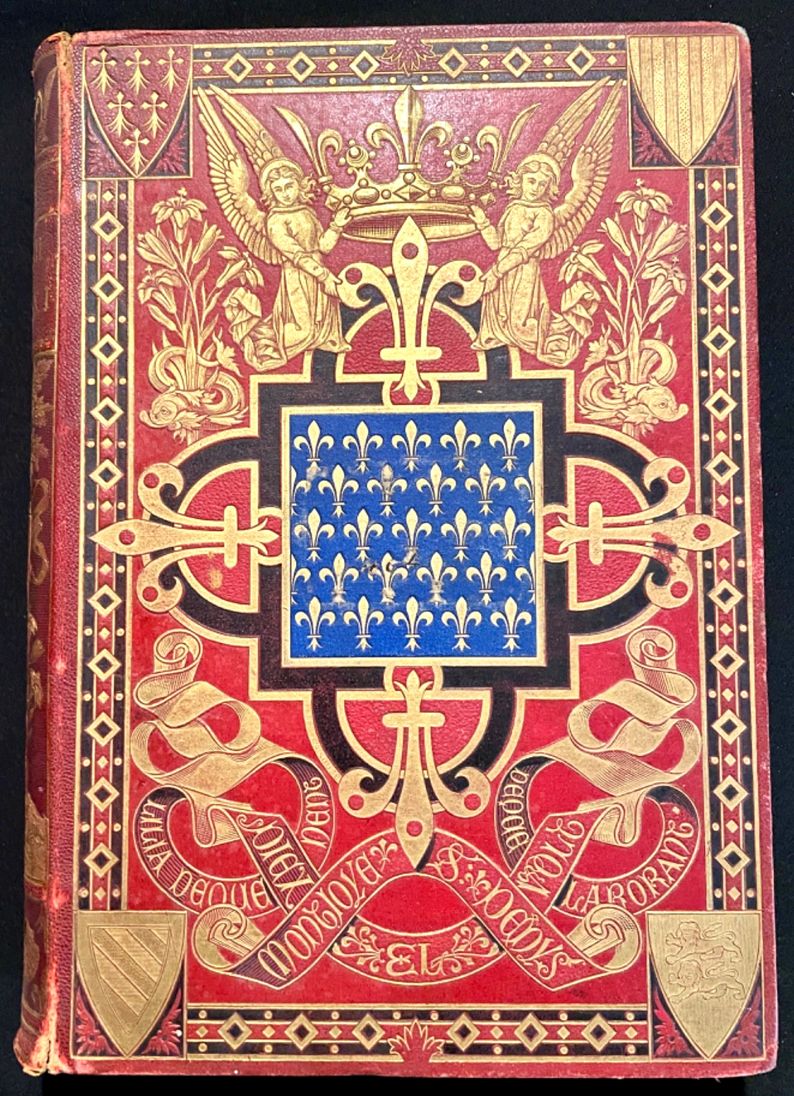 French Victorian Decorative Fine Binding 1883 Chroniqueurs Charles VIII Louis XI French Victorian Decorative Fine Binding 1883 Chroniqueurs Charles VIII Louis XI