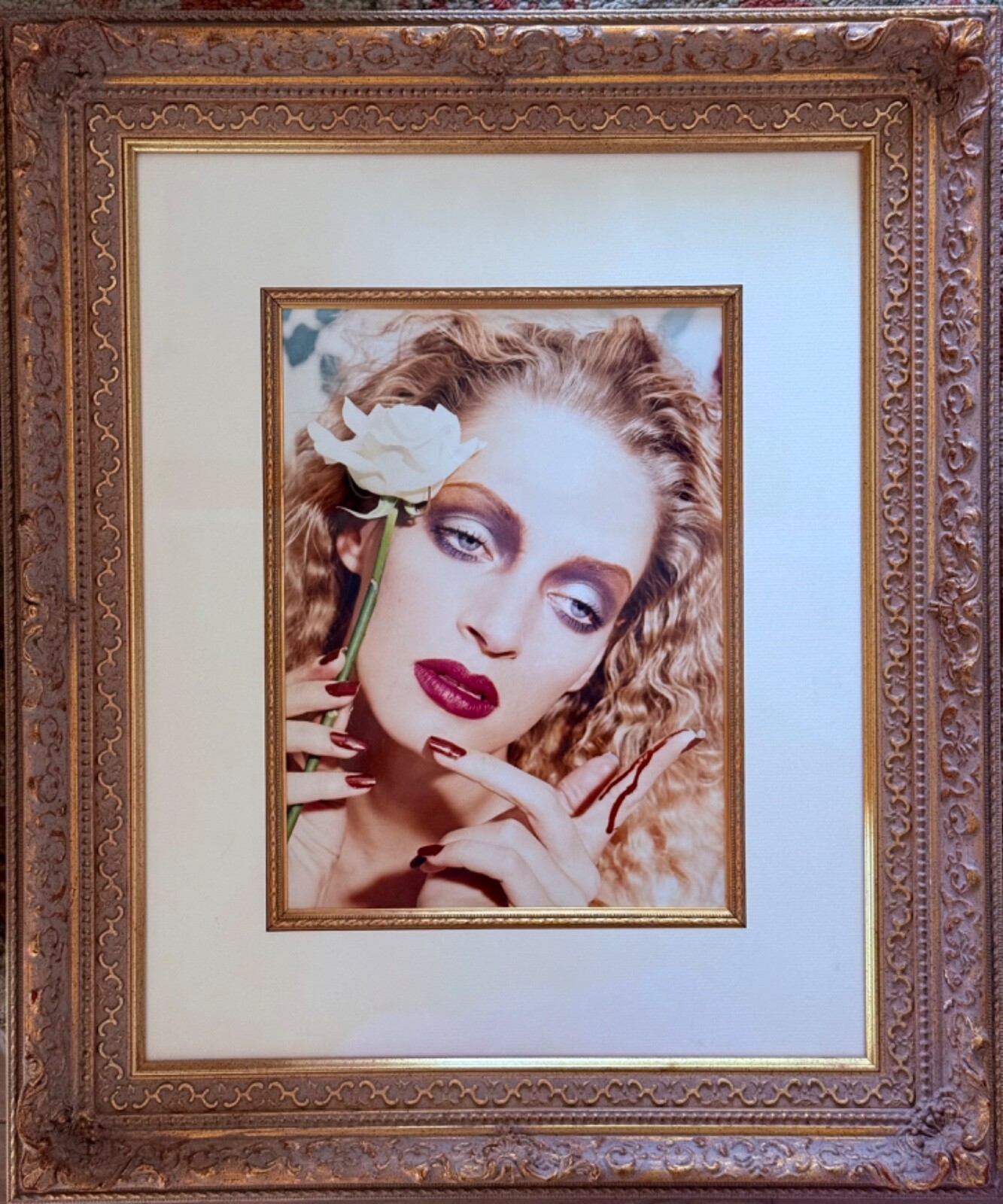 David LaChapelle 10 x 14in Photo print: Uma Thurman: Beauties Bloom, 1997