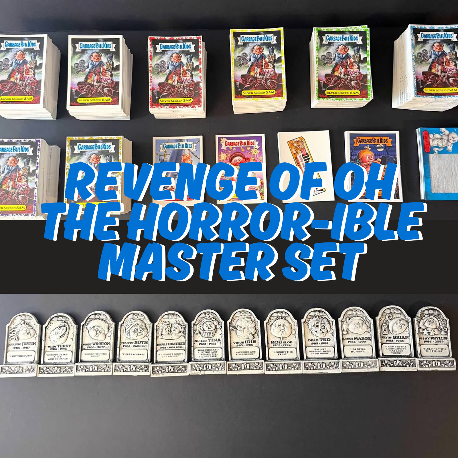 2019 GARBAGE PAIL KIDS REVENGE OF OH THE HORROR-IBLE MASTER SET, GOLD, RED, CS 2019 GARBAGE PAIL KIDS REVENGE OF OH THE HORROR-IBLE MASTER SET, GOLD, RED, CS
