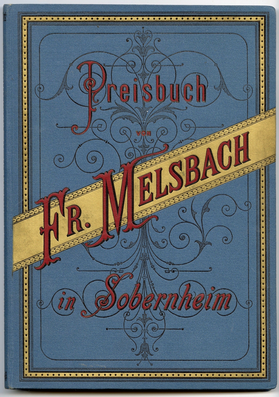 1889 Preisbuch von Fr. Melsbach in Sobernheim, Victorian Era Lithographer's Samp 1889 Preisbuch von Fr. Melsbach in Sobernheim, Victorian Era Lithographer's Samp