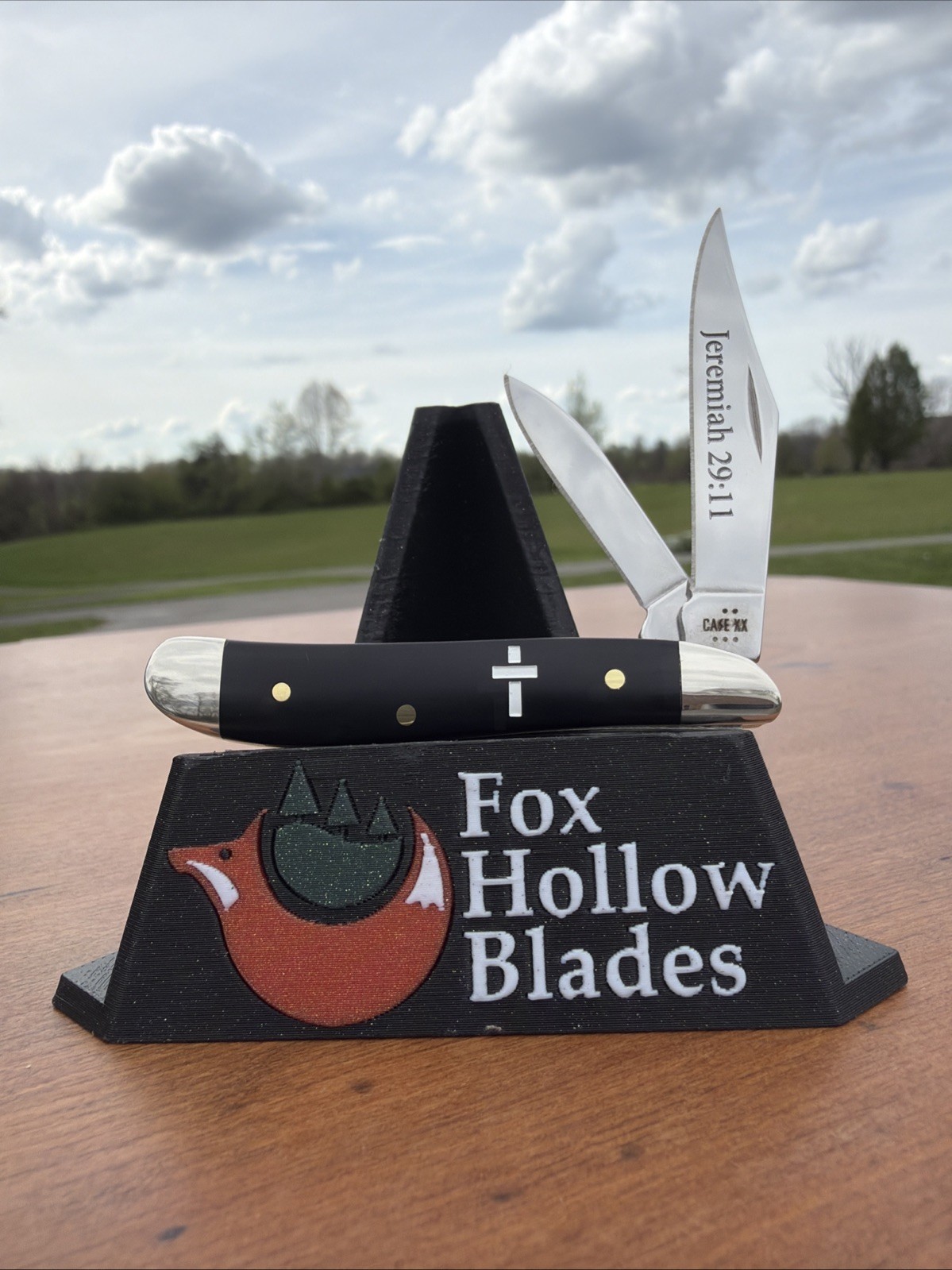 Case XX 2025 Black Synthetic Jeremiah 29.11 Peanut 2220 SS Knife 