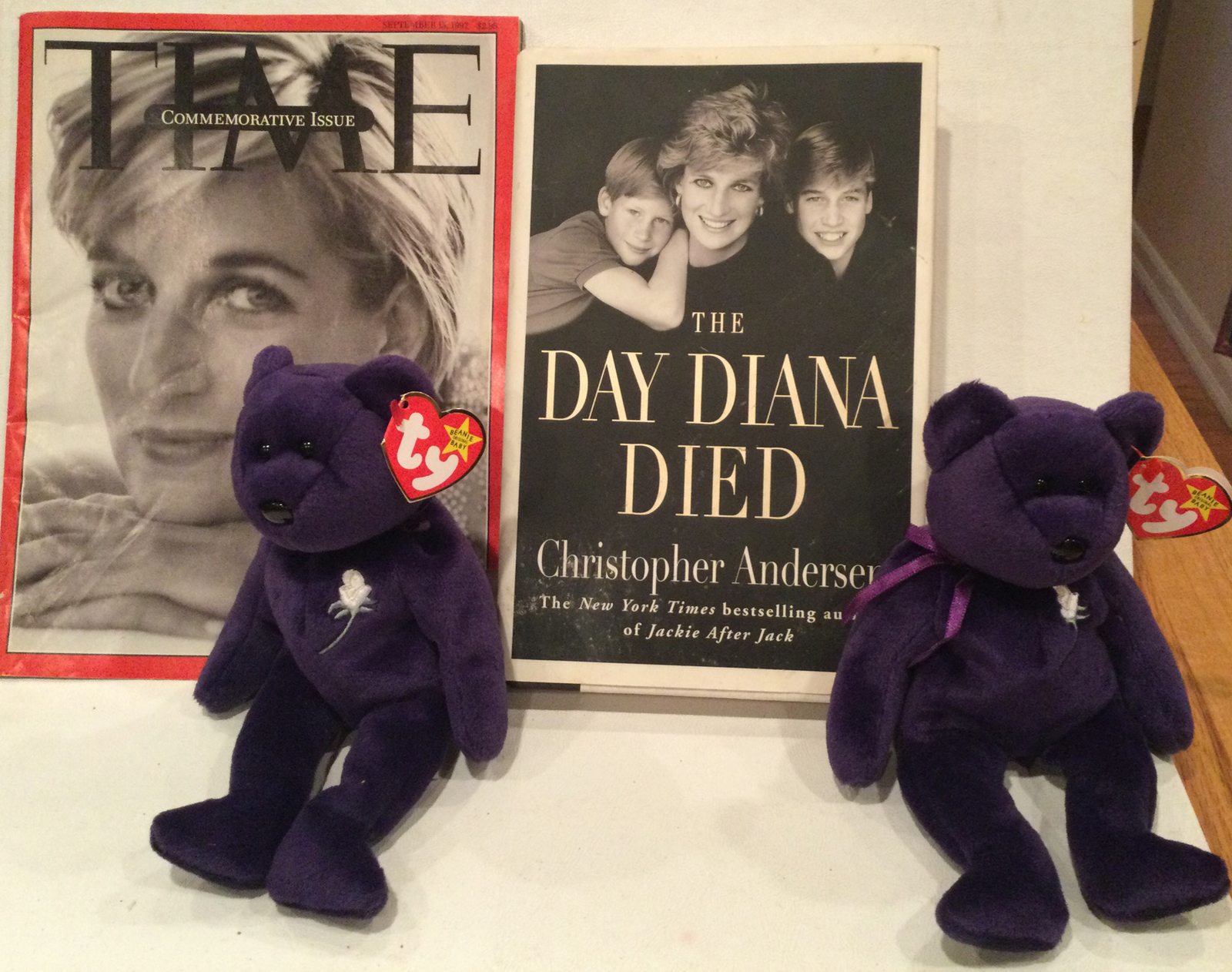 Ty Princess Diana Beanie Baby-Rare Time Magazine & Book By Christopher Anderson Ty Princess Diana Beanie Baby-Rare Time Magazine & Book By Christopher Anderson