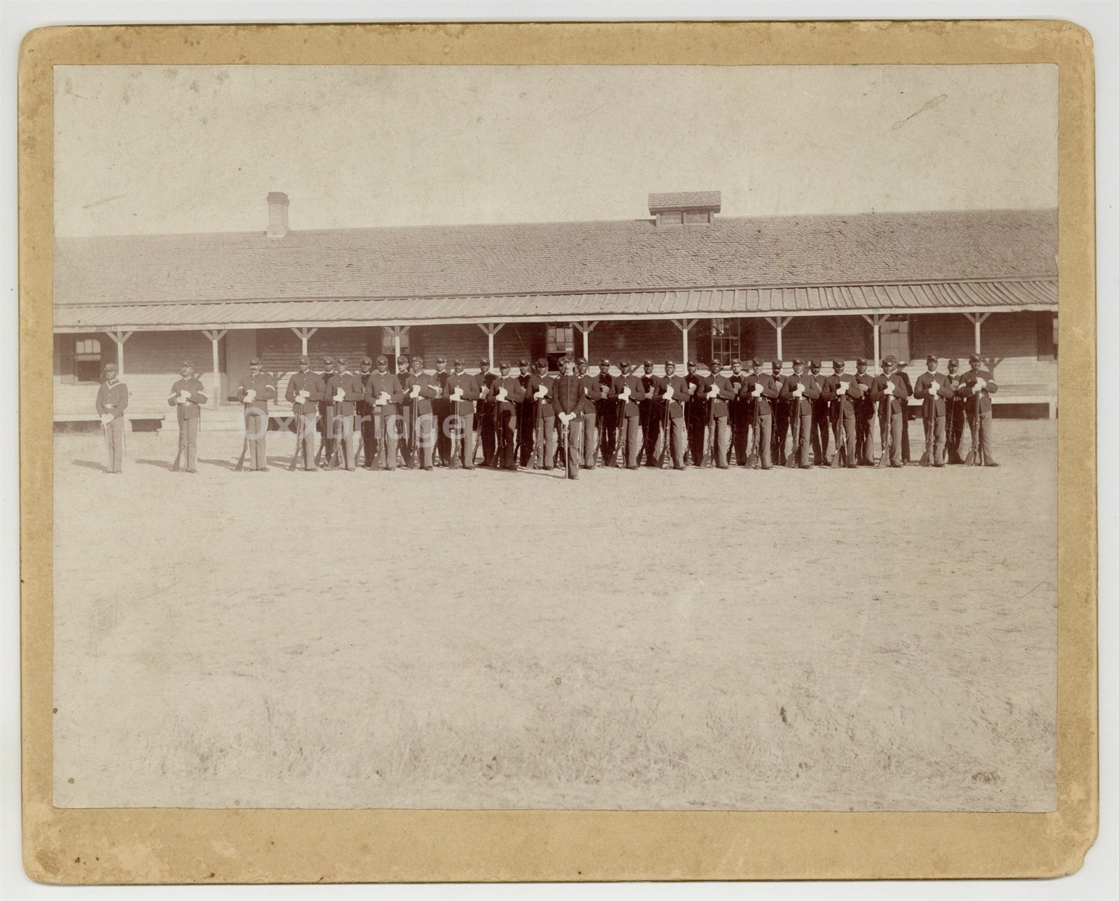African American Black Buffalo Soldier 1892 Fort Custer 8x10 Cabinet Card J15443 African American Black Buffalo Soldier 1892 Fort Custer 8x10 Cabinet Card J15443