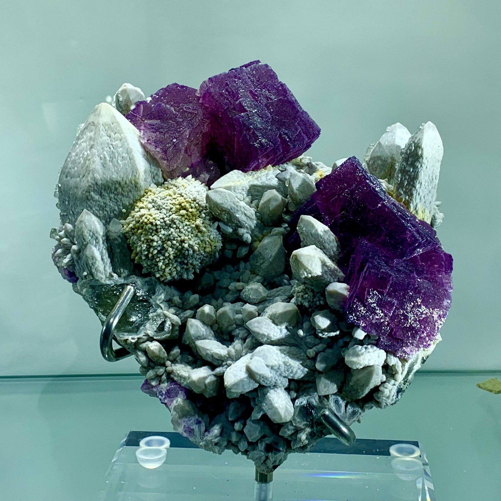 6.27LB Natural velvet purple fluorite with Mongolia cluster crystal mineral 6.27LB Natural velvet purple fluorite with Mongolia cluster crystal mineral