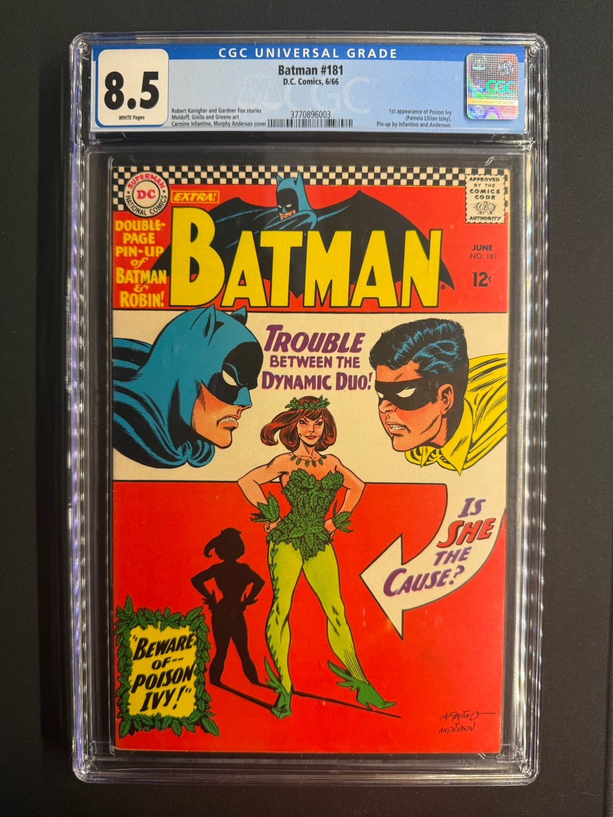 Batman #181 CGC 8.5 1st appearance Poison Ivy 1966 RARE Silver Age KEY Villain