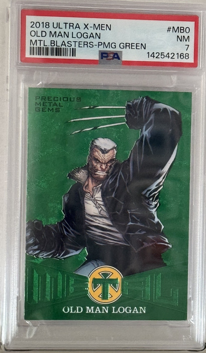 2018 Ultra x-men Old Man Logan Green Precious Metal Gems Pmg PSA 7 None Higher 2018 Ultra x-men Old Man Logan Green Precious Metal Gems Pmg PSA 7 None Higher