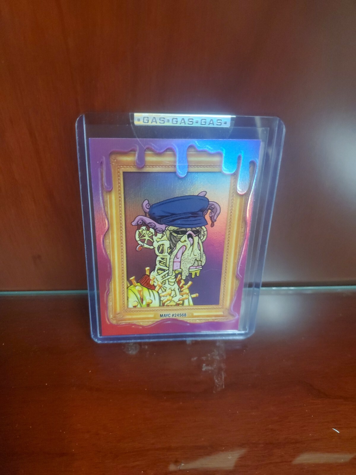 G.A.S. Trading Card IRL #1 MAYC #24568 Mutant Ape SSP /20 Very Rare Gas Card G.A.S. Trading Card IRL #1 MAYC #24568 Mutant Ape SSP /20 Very Rare Gas Card