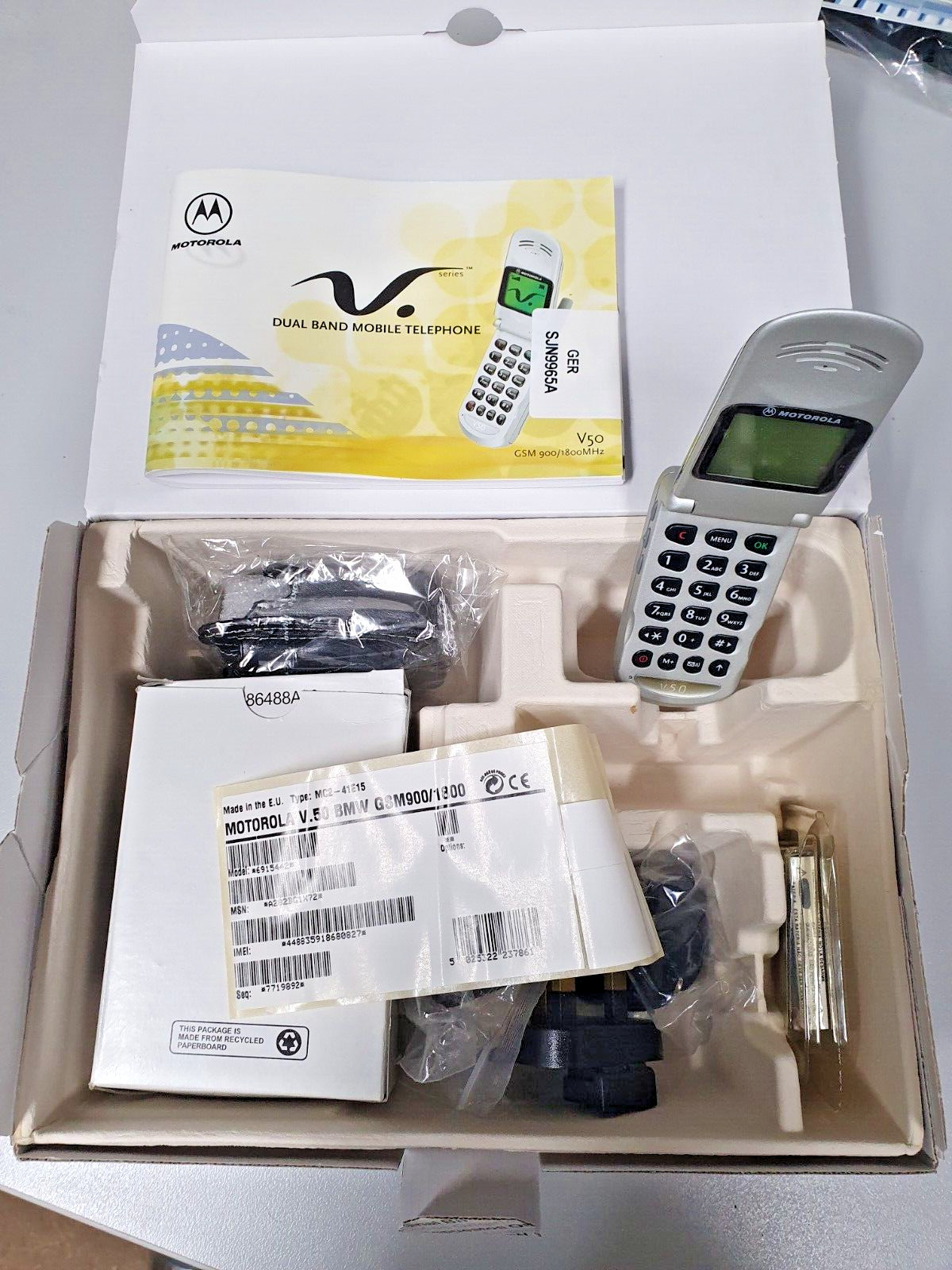 NOS OEM Germany BMW Z8 Roadster V8 Alpina car cell phone set E52 Motorola