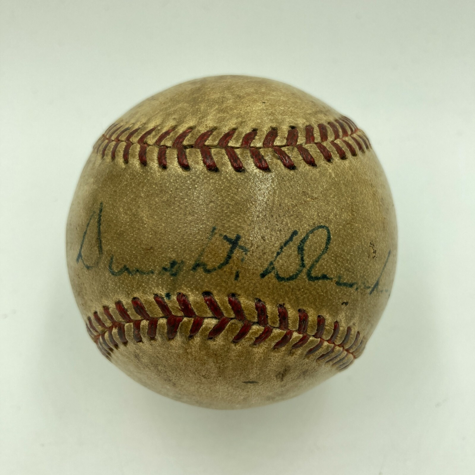 President Dwight D. Eisenhower Single Signed American League Baseball JSA COA President Dwight D. Eisenhower Single Signed American League Baseball JSA COA