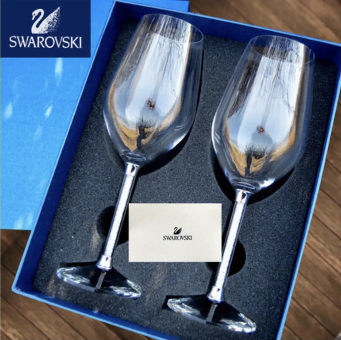 SWAROVSKI Crystalline Red Glasses Wedding Toasting Anniversary New Years BNIB SWAROVSKI Crystalline Red Glasses Wedding Toasting Anniversary New Years BNIB