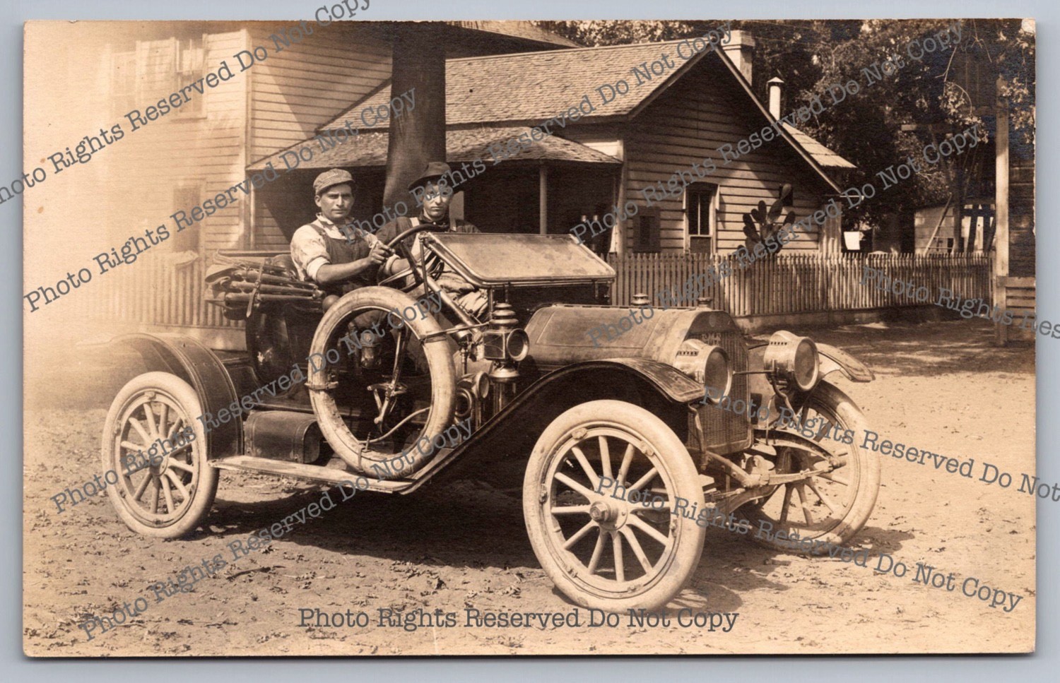 Antique RPPC E-M-F automobile motor car Real Photo Postcard Antique RPPC E-M-F automobile motor car Real Photo Postcard