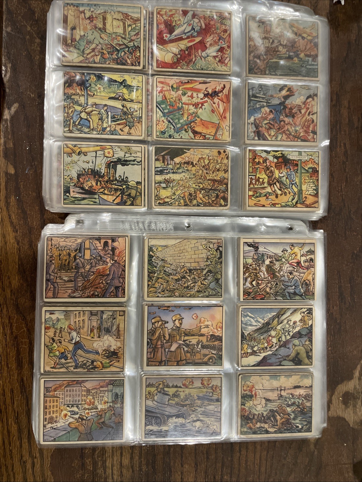 1938 Gum Inc Horrors of War  282/288 -Near COMPLETE SET Vintage RARE Incredible