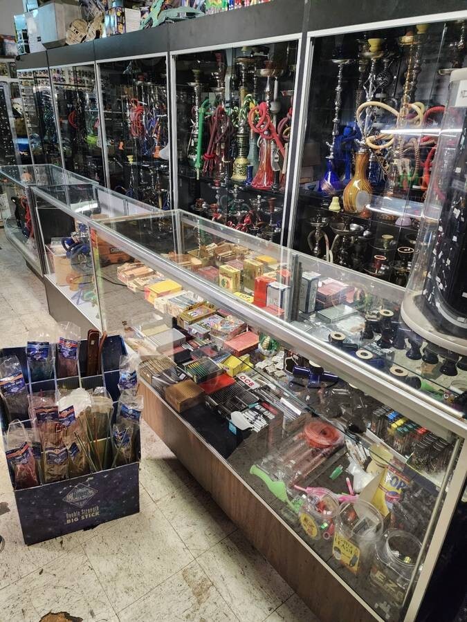 Entire Smoke Shop Contents, Hookahs,  Glass Pipes, Papers, Hippie Clothing WOW