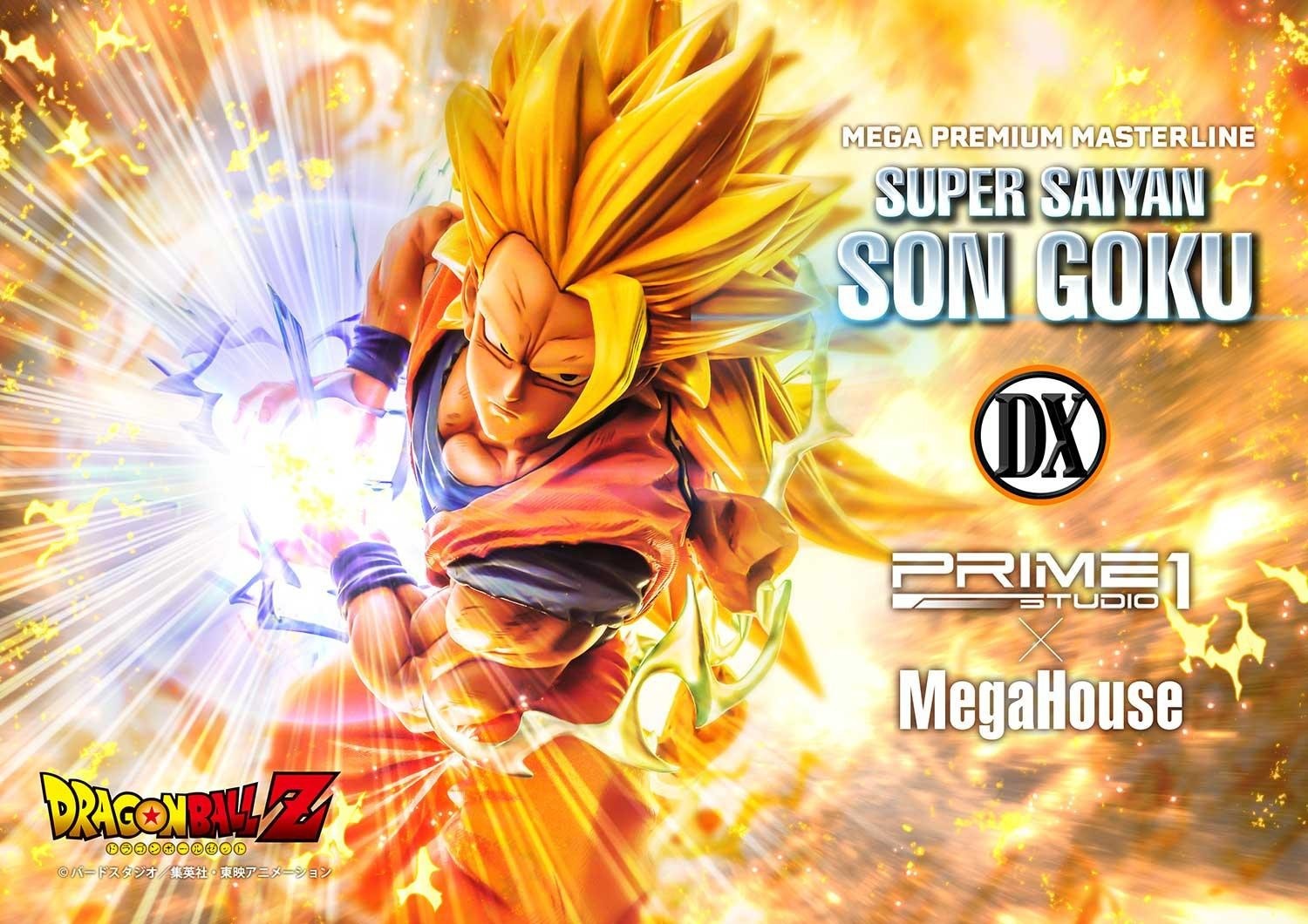 Prime 1 Studio Dragon Ball Z Son Goku Super Saiyan MegaHouse 1/4 Statue DX Fig Prime 1 Studio Dragon Ball Z Son Goku Super Saiyan MegaHouse 1/4 Statue DX Fig