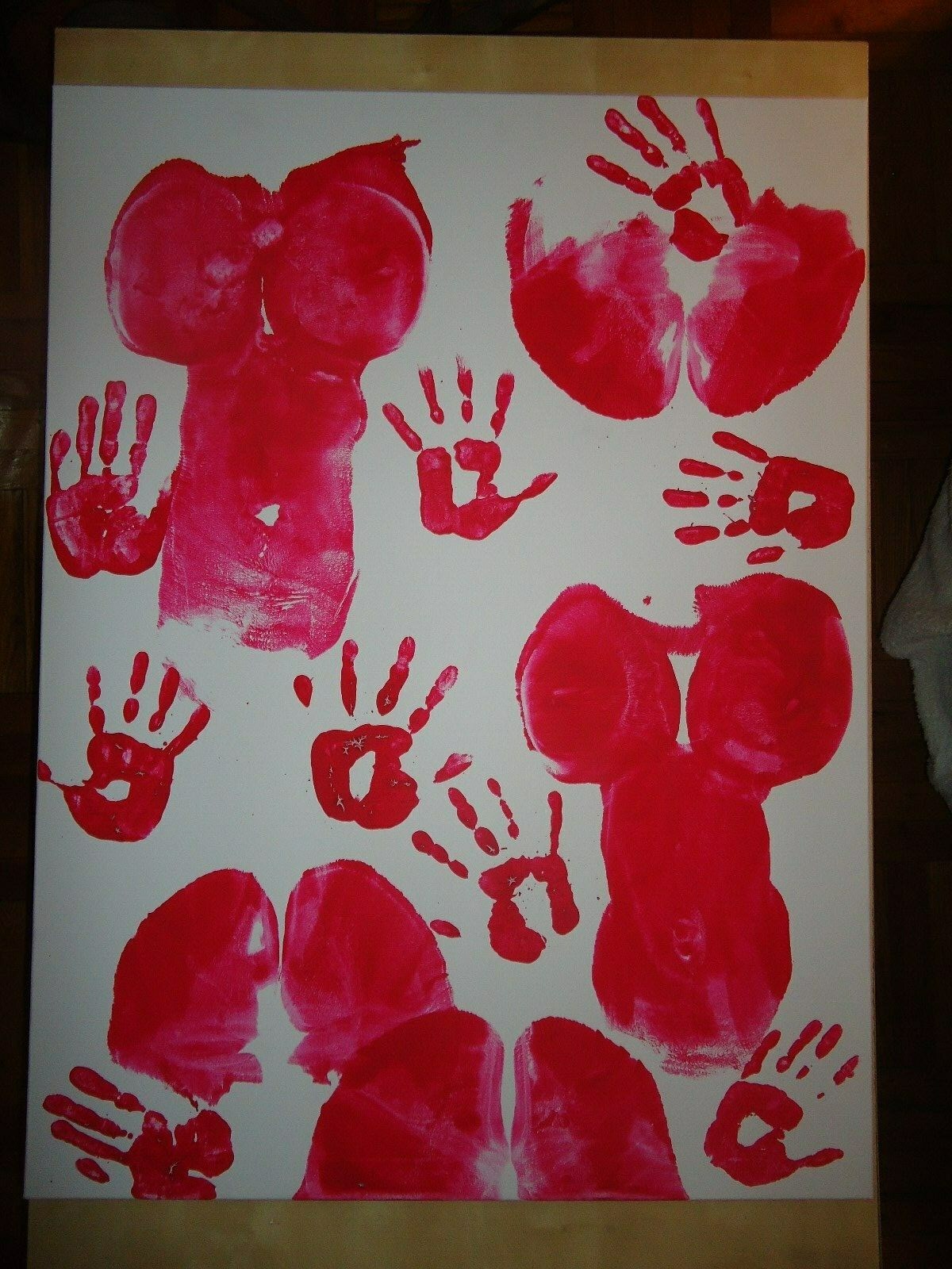 RED # 2 HUGE 30'' X 40'' PAINTING ON CANVAS BY COMIC ARTIST JAMES CHEN