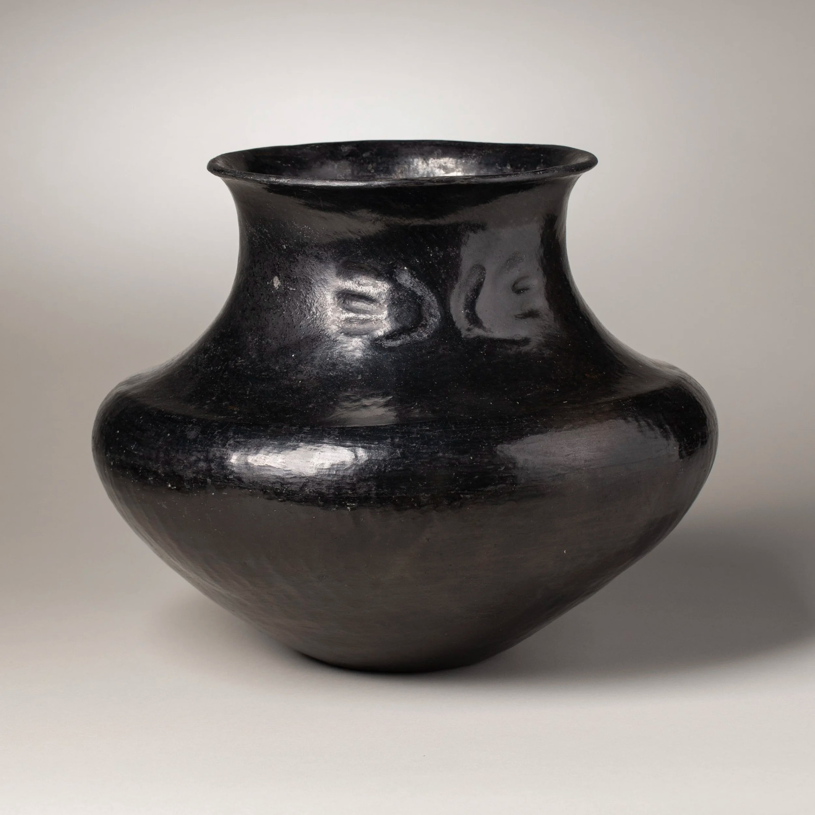 Fine Sara Fina Tafoya Santa Clara Black Ware Pot, Circa 1940’s Fine Sara Fina Tafoya Santa Clara Black Ware Pot, Circa 1940’s