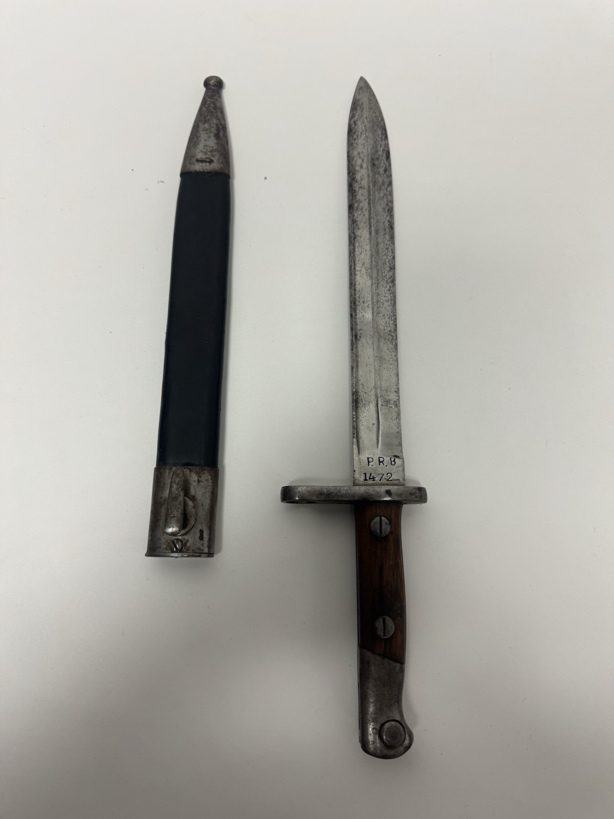 SPANISH BAYONET M 1892/93 P.R.8 WITH SCABBARD