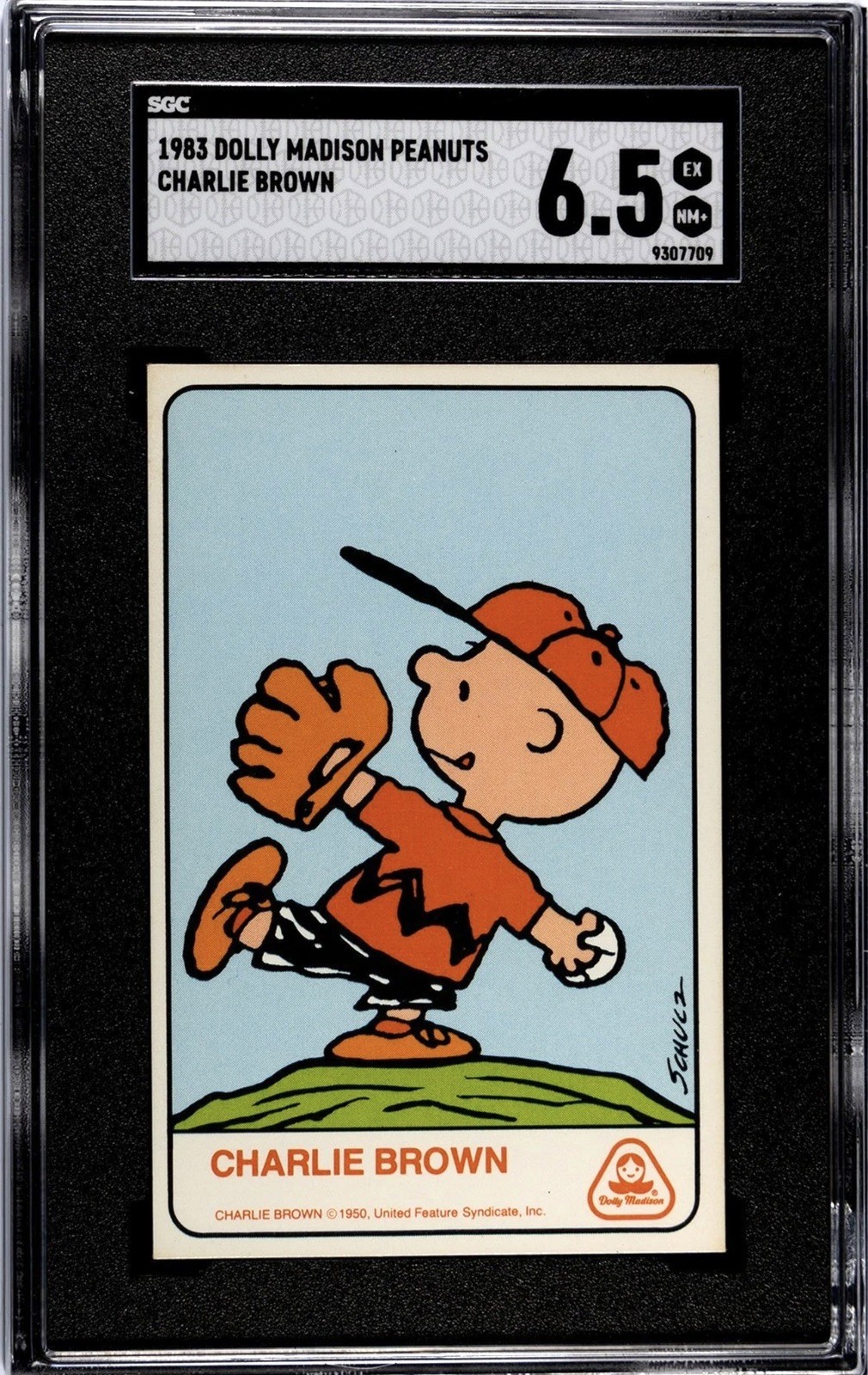 1970/83 DOLLY MADISON PEANUTS CHARLIE BROWN *CROSSOVER ROOKIE CARD* SGC 6.5 POP2 1970/83 DOLLY MADISON PEANUTS CHARLIE BROWN *CROSSOVER ROOKIE CARD* SGC 6.5 POP2