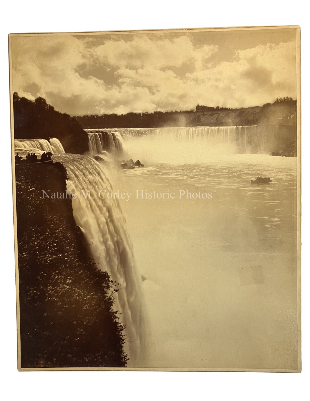 1880s Niagara Falls NY Mammoth Folio Photo Signed H.F. Nielsen