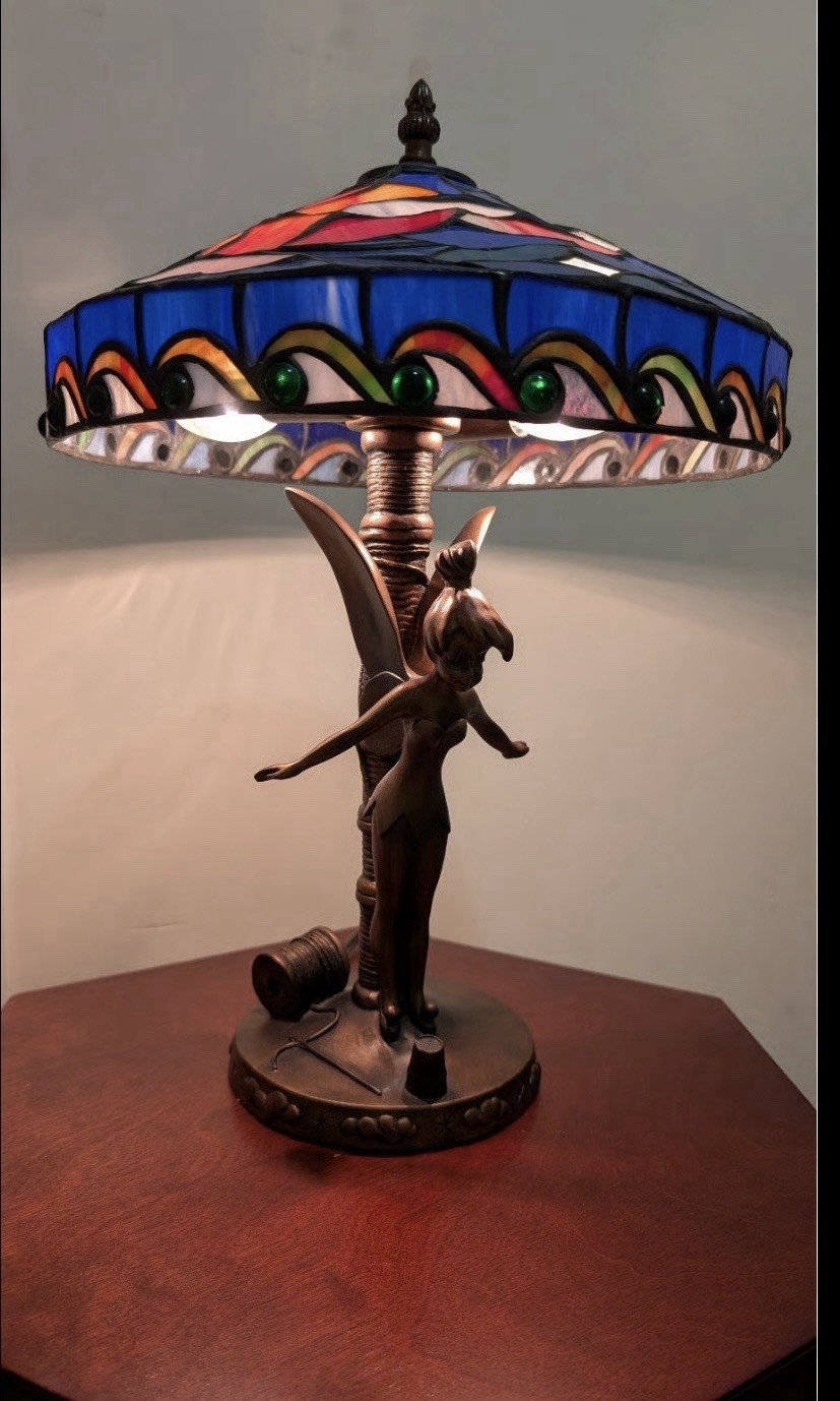 NIB RARE Tinkerbell Disney Stained Glass Jody Daily Tiffany Style Lamp- 129/2500 NIB RARE Tinkerbell Disney Stained Glass Jody Daily Tiffany Style Lamp- 129/2500