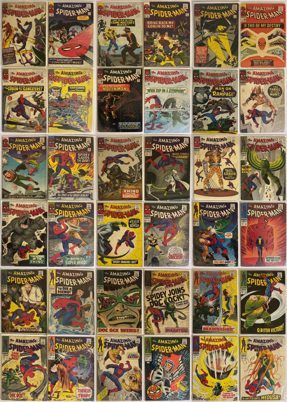 Amazing Spider-Man #21-100 Full Run NICE GRADE Marvel 1963 KEY 24 31 33 40 41 46