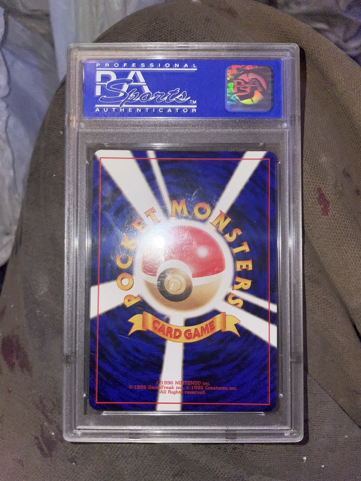 1998 P.M. Blastoise Hologram Card Psa Mint Grade 8