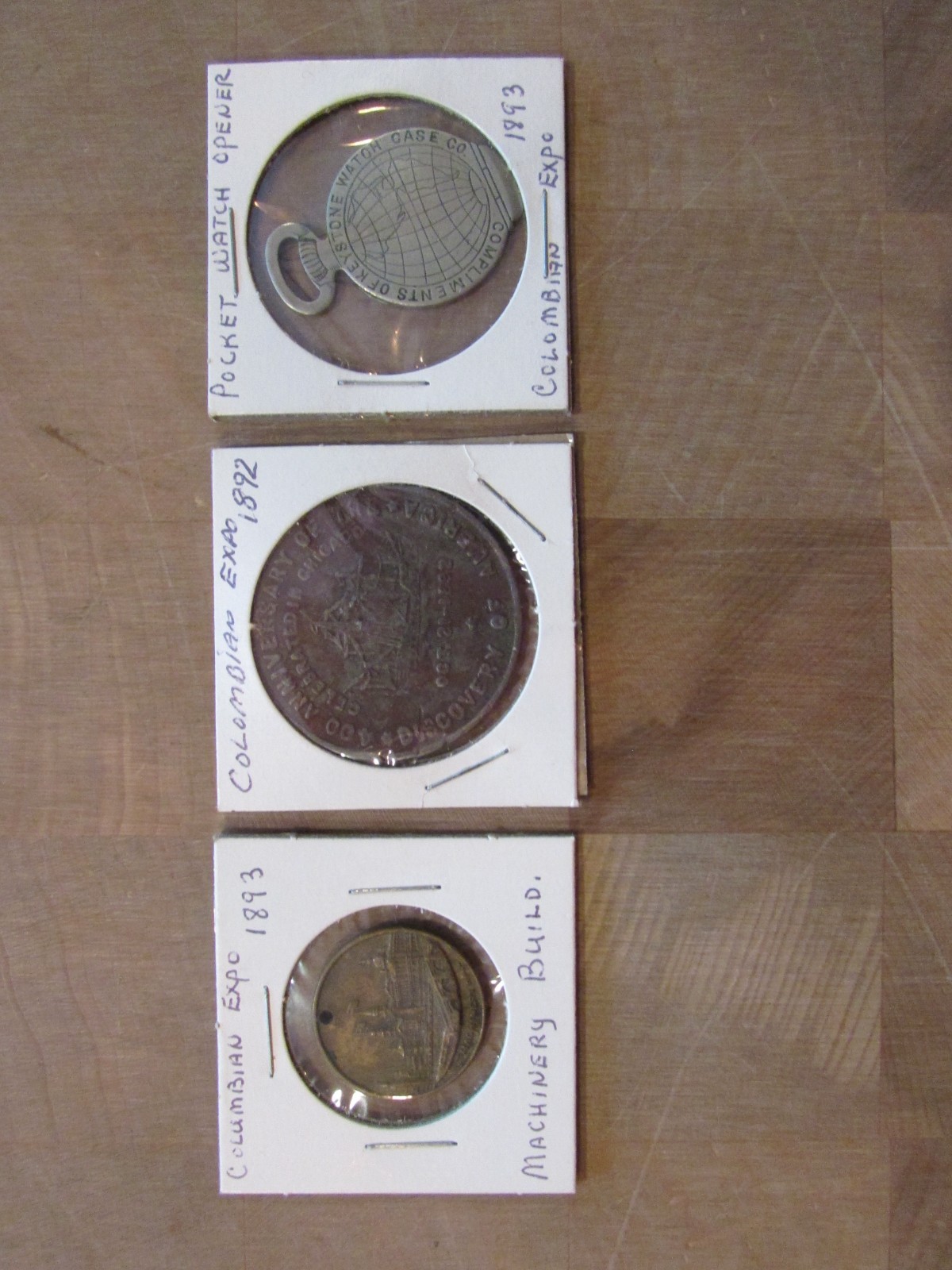 Orig. 1892-93 Worlds Columbian Exposition Medal 400 yrs Keystone watch Machinery Orig. 1892-93 Worlds Columbian Exposition Medal 400 yrs Keystone watch Machinery