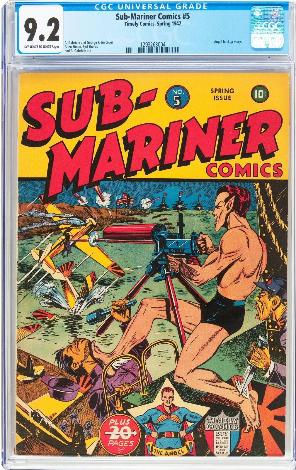 SUB-MARINER COMICS #5 CGC 9.2 1942 OWW SINGLE HIGHEST GRADED #1293263004 SUB-MARINER COMICS #5 CGC 9.2 1942 OWW SINGLE HIGHEST GRADED #1293263004