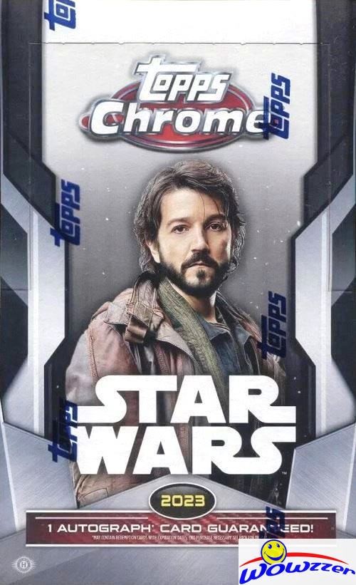 2023 Topps CHROME Star Wars MASSIVE Factory Sealed HOBBY Box-AUTOGRAPH HOT