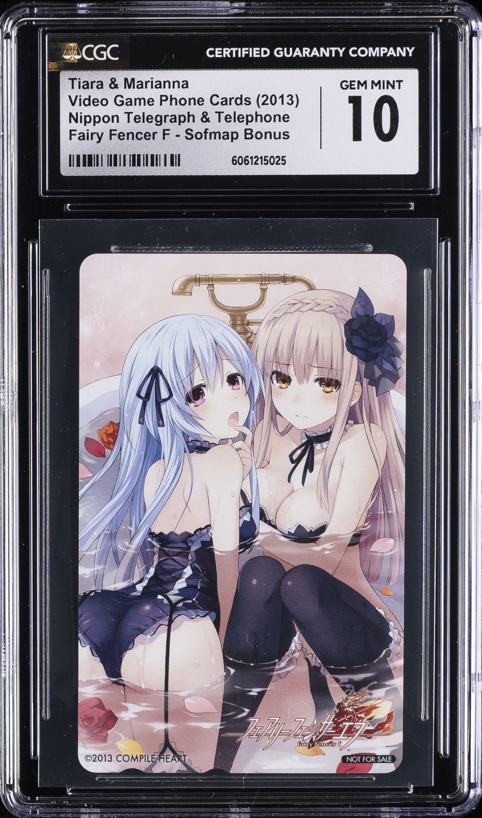 2013 PHONE CARDS #03 FAIRY FENCER F SOFMAP BONUS TIARA&MARIANNA CGC 10 GEM MINT 2013 PHONE CARDS #03 FAIRY FENCER F SOFMAP BONUS TIARA&MARIANNA CGC 10 GEM MINT