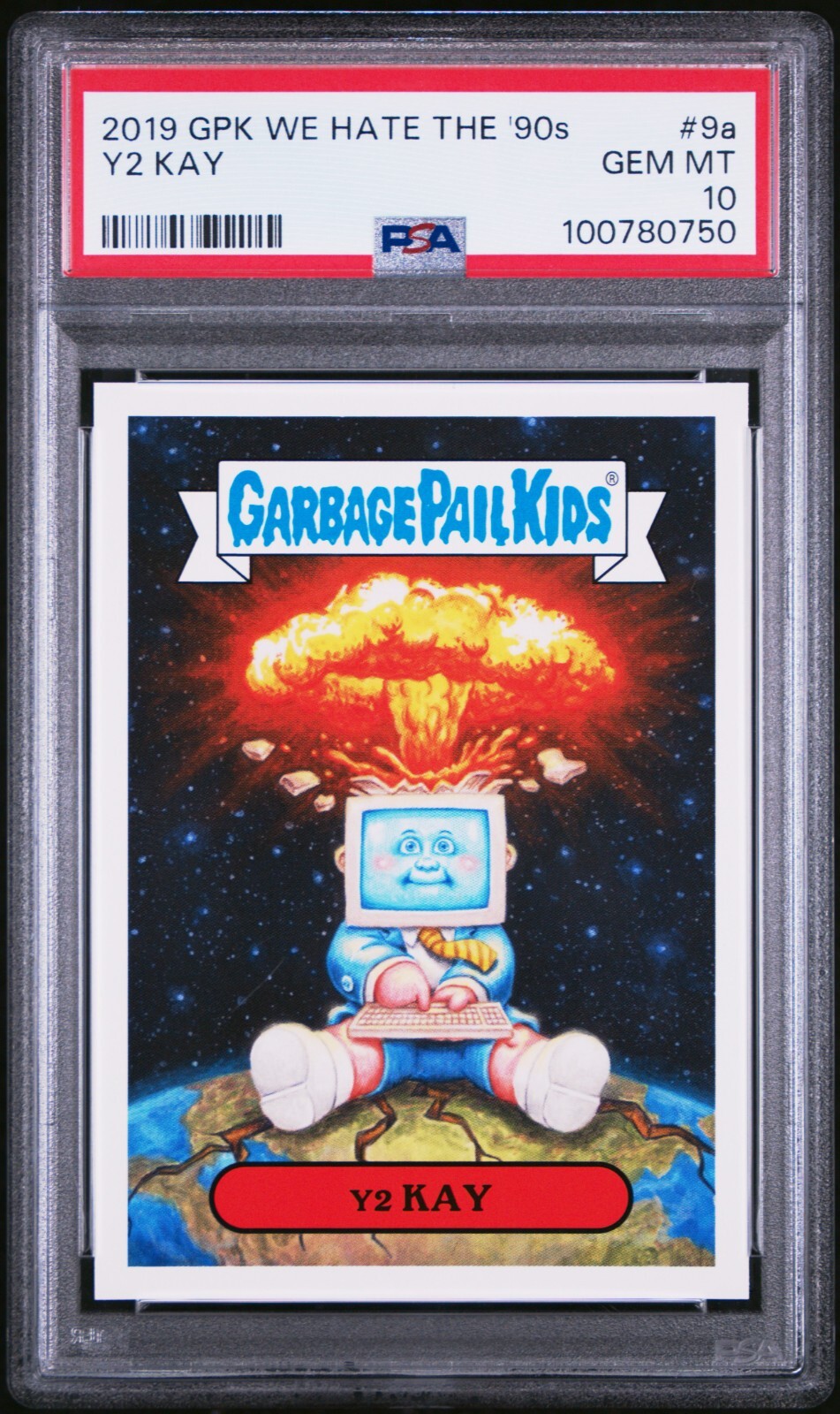2019 Garbage Pail Kids We Hate the 90s Y2 KAY 9a Y2K Adam Bomb PSA 10 GEM POP-1 2019 Garbage Pail Kids We Hate the 90s Y2 KAY 9a Y2K Adam Bomb PSA 10 GEM POP-1