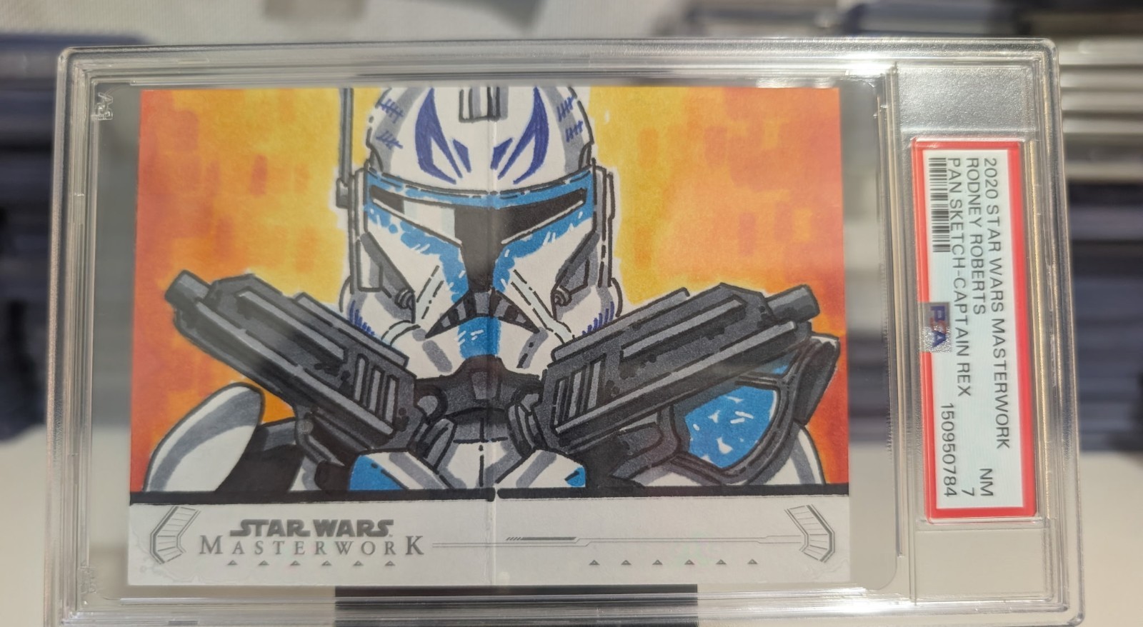 2020 Topps Star Wars Masterwork Rodney Roberts Pan Sketch 1/1 Rex