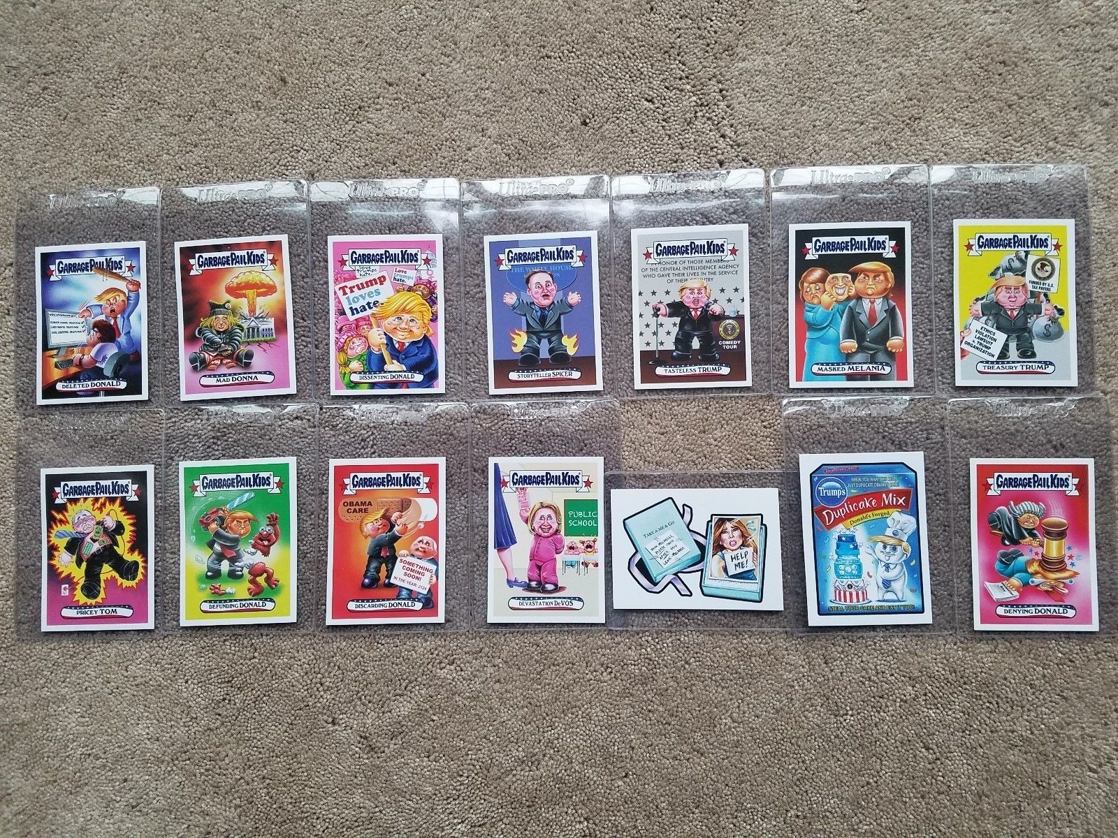 2017 Garbage Pail Kids Trumpocracy the First 100 Days Set #1 - #166 Donald Trump