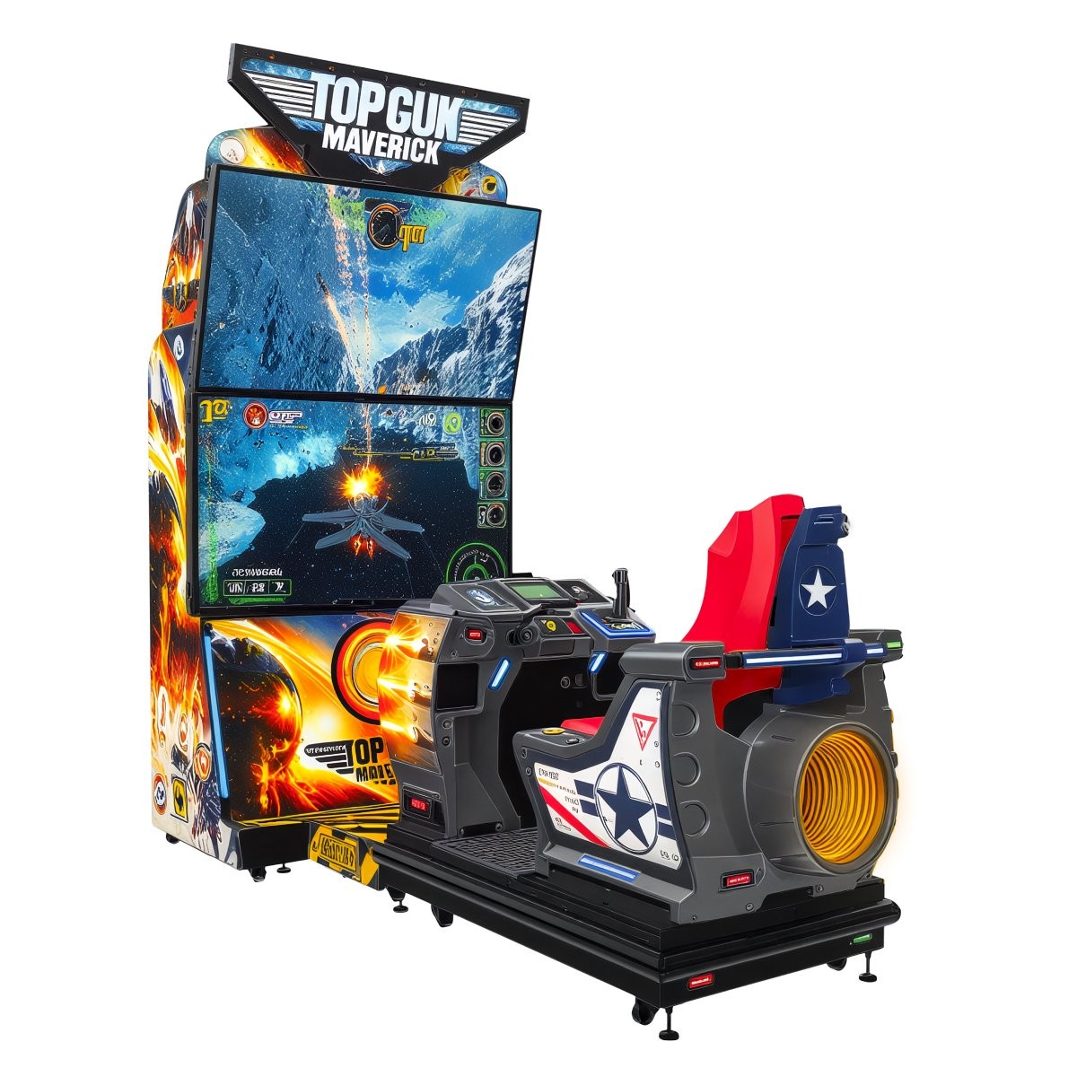 Raw Thrills Top Gun Maverick Flying Driving Simulator Arcade Game Raw Thrills Top Gun Maverick Flying Driving Simulator Arcade Game