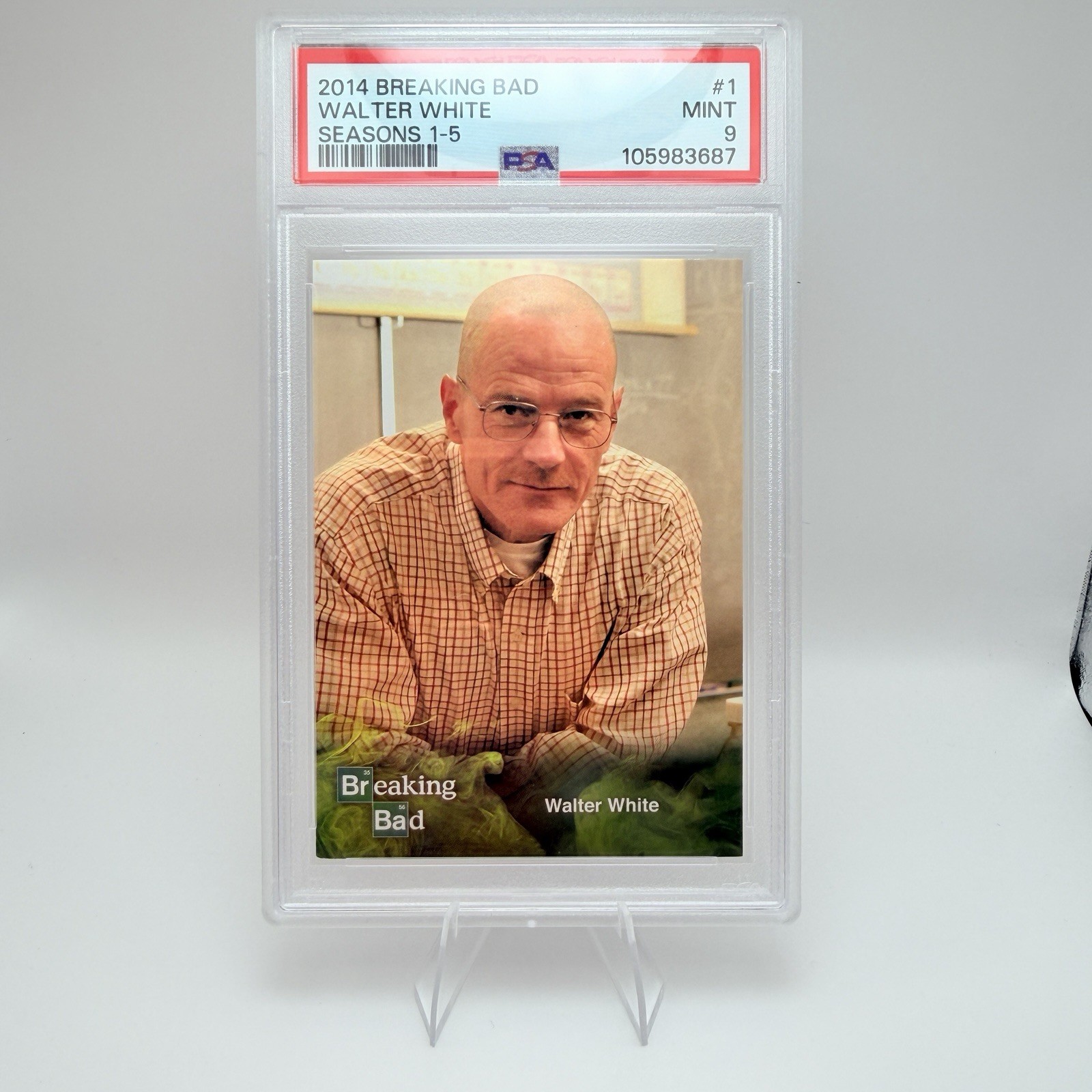 2014 Cryptozoic Breaking Bad #1 Walter White PSA 9 MINT Bryan Cranston 2014 Cryptozoic Breaking Bad #1 Walter White PSA 9 MINT Bryan Cranston