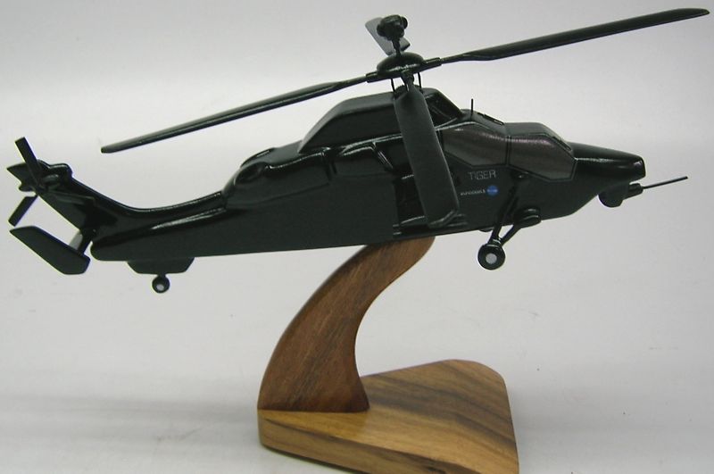 Eurocopter PAH-2 Tiger Helicopter Wood Model Replica Small Eurocopter PAH-2 Tiger Helicopter Wood Model Replica Small