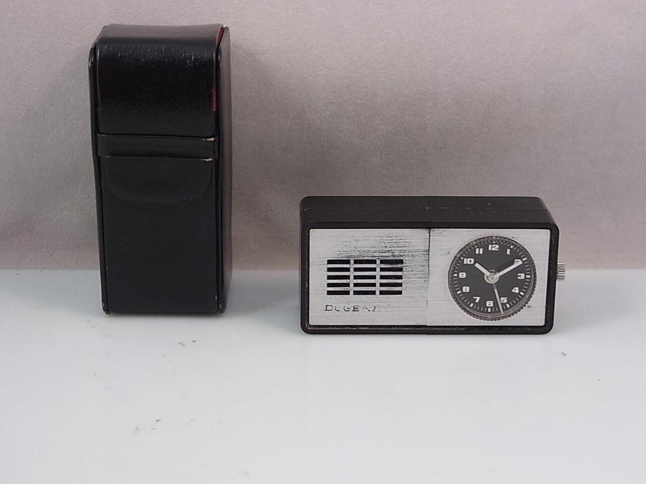Dugena Travel Alarm Clock Mini Vintage Mechanical Black Dugena Travel Alarm Clock Mini Vintage Mechanical Black