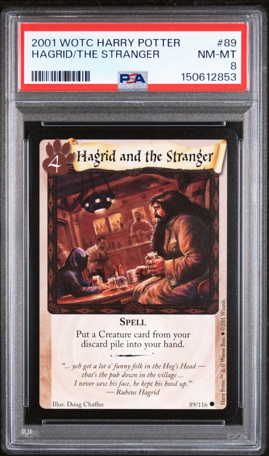 2001 Harry Potter #89 Hagrid and the Stranger PSA 8 NM Mint Pokemon