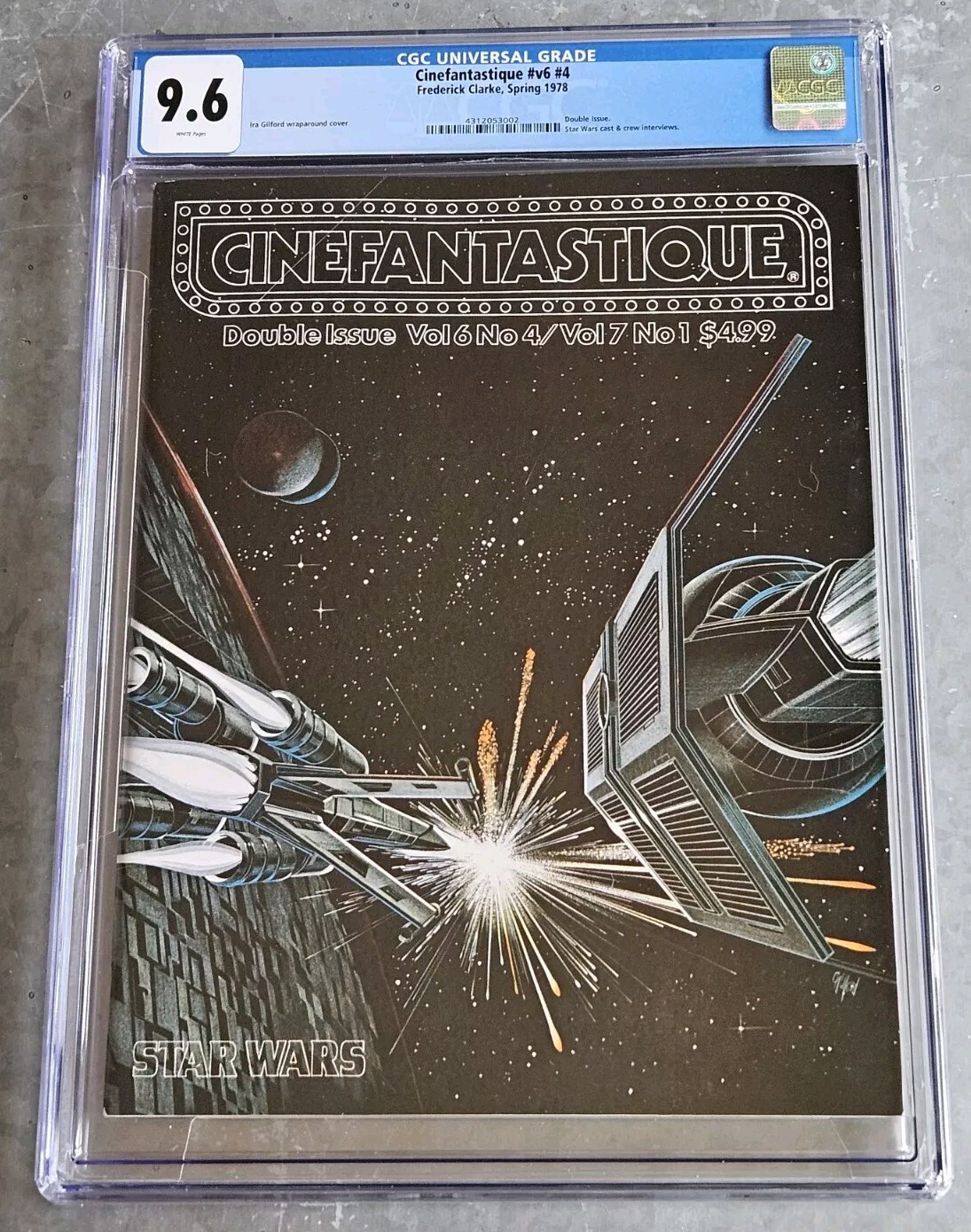 Cinefantastique #4 CGC 9.6 💥Vintage 1978 STAR WARS Magazine Wraparound Cover💥